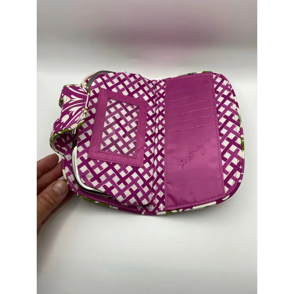 Vera Bradley Kiss 'n Snap Wallet Julep Tulip NWT Retired Floral Kisslock Clutch